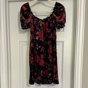 Brand NEW Francesca’s Floral Puff Sleeve Dress